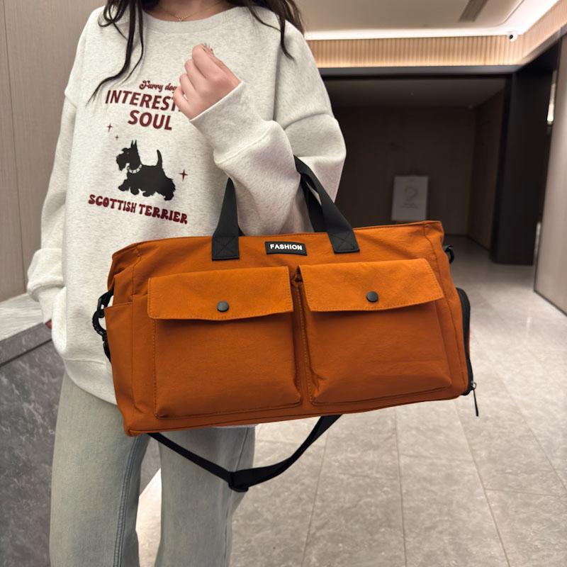 Portable Large Capacity Sports Fitness Bag Dry Wet Separation Yoga Bag Men Women Short-Distance Travel Bag Separation Shoes Bags