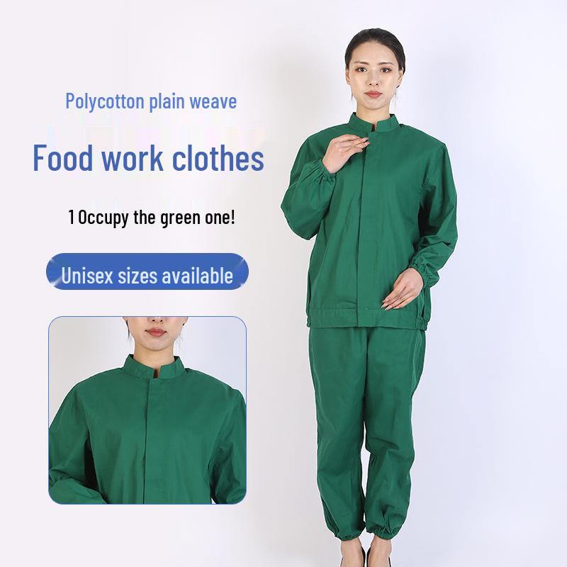 Unisex White Workwear Set for Catering, Food Industry, and Bio-Pharmaceuticals