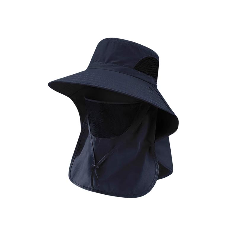 Summer Outdoor Fishing Sun Caps Waterproof UV Protection Wide Brim Bucket Hat Outdoor Climbing Hiking Beach Fisherman Sun Cap