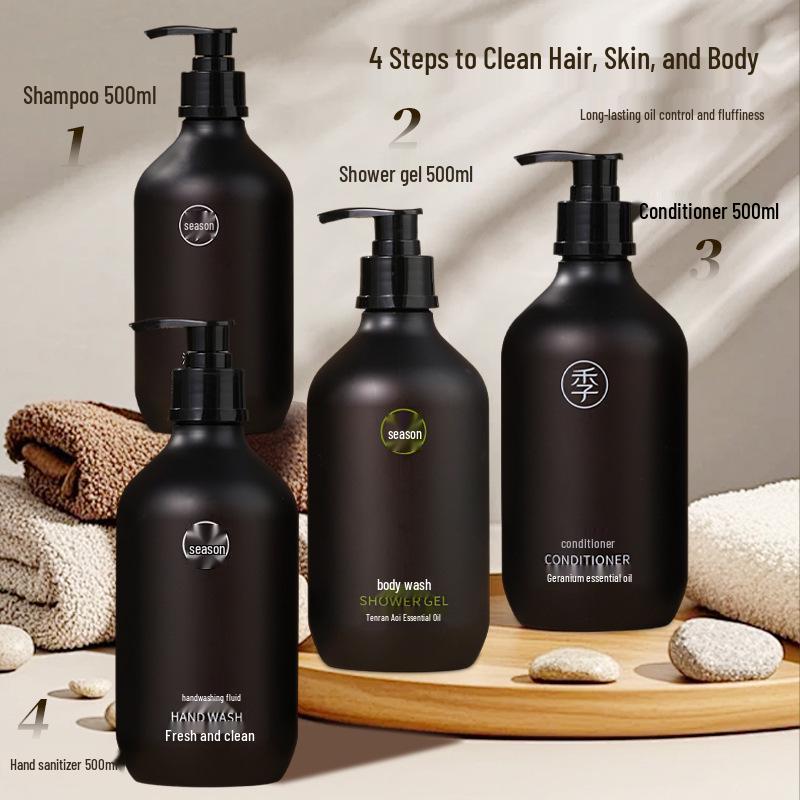 All Seasons Hotel Geranium Essential Oil Shampoo & Shower Gel - Free Shipping