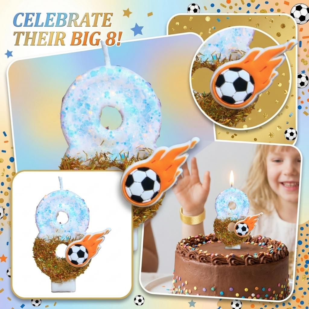 Fashion Cartoon Creative Birthday Candles Party Digital Candles