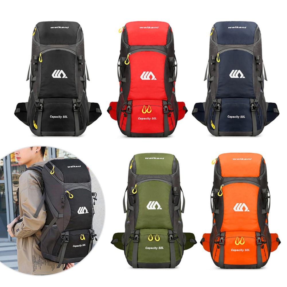 50L Waterproof Hiking Camping Backpack Trekking Bag Rucksack Large Capacity Travel Outdoor Sports Bags Camping Equipment Men