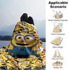 Minion Invasion Blanket Soft Throw Blanket For Home Bedroom Bed Sofa Travel Office Solid Christmas Blanket