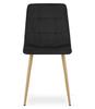 KARA Chair - Black Velvet / Wood Color Legs X 1
