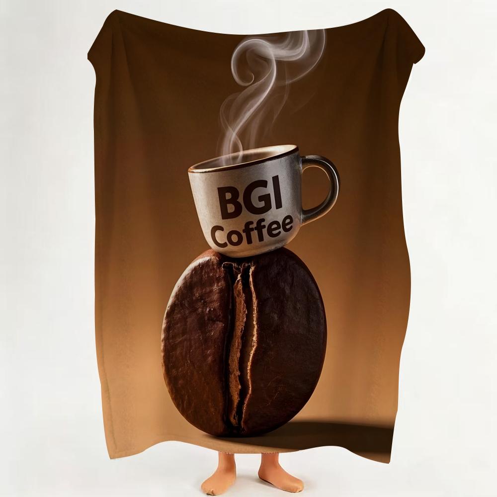 Poster C Creative C Coffee P Poster Throw Flannel Throw Blanket Suitable for Sofa Living Room Bedroom