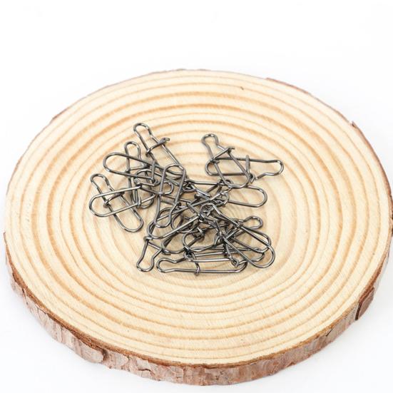 MUQZI Sports Accessory 100Pcs Stainless Steel Snap Hooks Fishing Barrel Swivel Safety Lure Connector