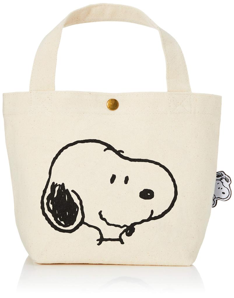 Canvas Mini Tote Canvas Lunch Snoopy Face [Hapitas] Bag, Bag, Bag, Snoopy, PEANUTS, Women's, PN70.