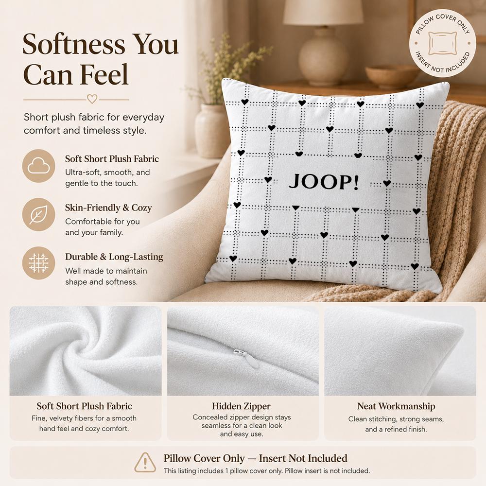 Brand J-JoopS Cushion Cover Double-Sided Printed Pillow Cover Hypoallergenic Dust-Mite Proof