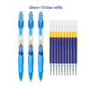 Retractable Gel Pens Refills Set Kawaii Stationery Writing Pen Black/Red/Blue Ink 0.5 Mm Ballpoint Pen Office School Supplies