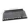 Retro Typewriter 83 Keys Mechanical Keyboard RGB Bluetooth Wireless Wired Vintage Keyboard Punk Round for Desktop Phone Keyboard, Light, & Keys, PC,
