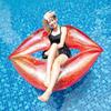 Adult Sequin Inflatable Red Lip Floating Pool Party Water Toy Props Photography