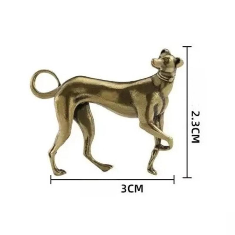

Креативная латунная модель собаки с микрорезьбой, ретро животное, настольное украшение, чайный питомец, украшения, украшение для дома, металлические поделки в виде щенка