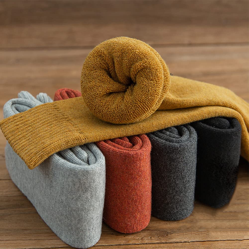 LIUZKH Warm Winter Socks for Fall and Warm and Sports Set Women's Socks, Thick, Cute, Fluffy, Winter, Chill-Proof, Women's Socks, Cotton,