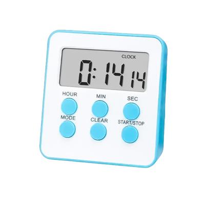 Kitchen Stopwatch Battery Operated Timer Clock with Clear LED Display Time Management Tool for Cooking Shower Baking