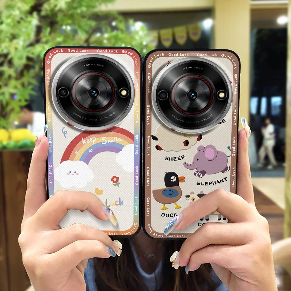 Miękkie etui Pokrowiec Etui na telefon Dla ZTE Blade A75 5G/Nubia Focus 5G/Calf 5G Modny design Silikonowe TPU Pełne pokrycie Słodkie