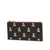 Slim Long Wallet Brown Pattern Cowhide Dcho6f791w3