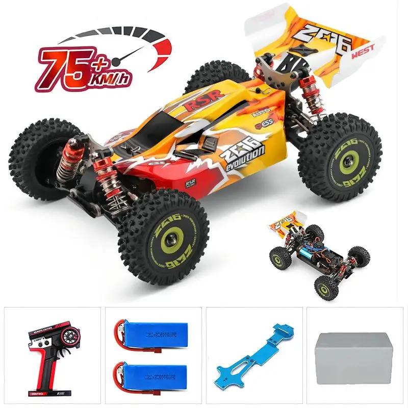 WLtoys 144010 75KM/H 2.4G RC Car Brushless 4WD Electric High Speed Off-Road Remote Control Drift Toys for Children Racing