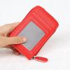 Card Bag Multi-card Organ Zipper Wallet Color Multi-color Candy Color Pu Bag Customized On Demand