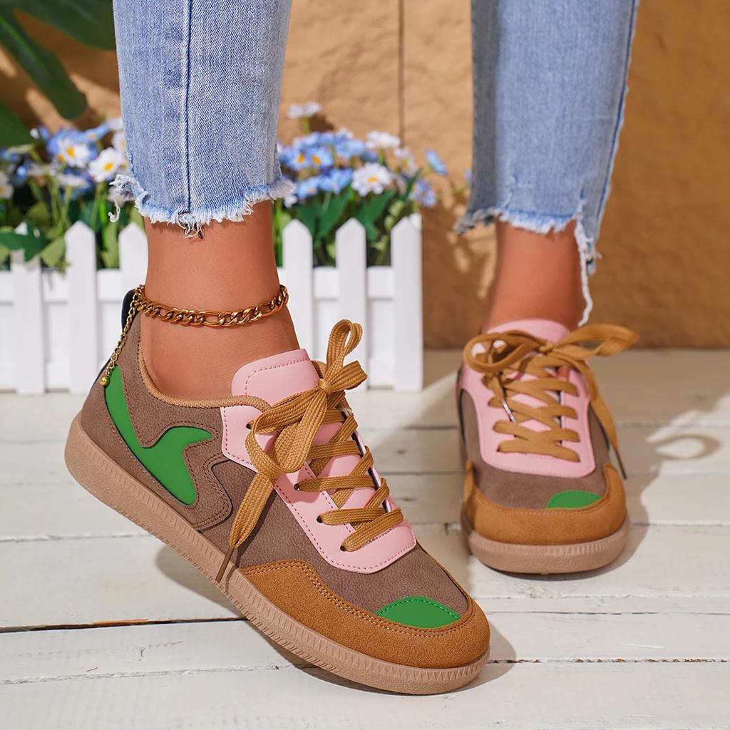 2026 New Ladies Grey Sneakers Soft-soled Comfortable Shoes Women Leisure Joker Walking Shoes
