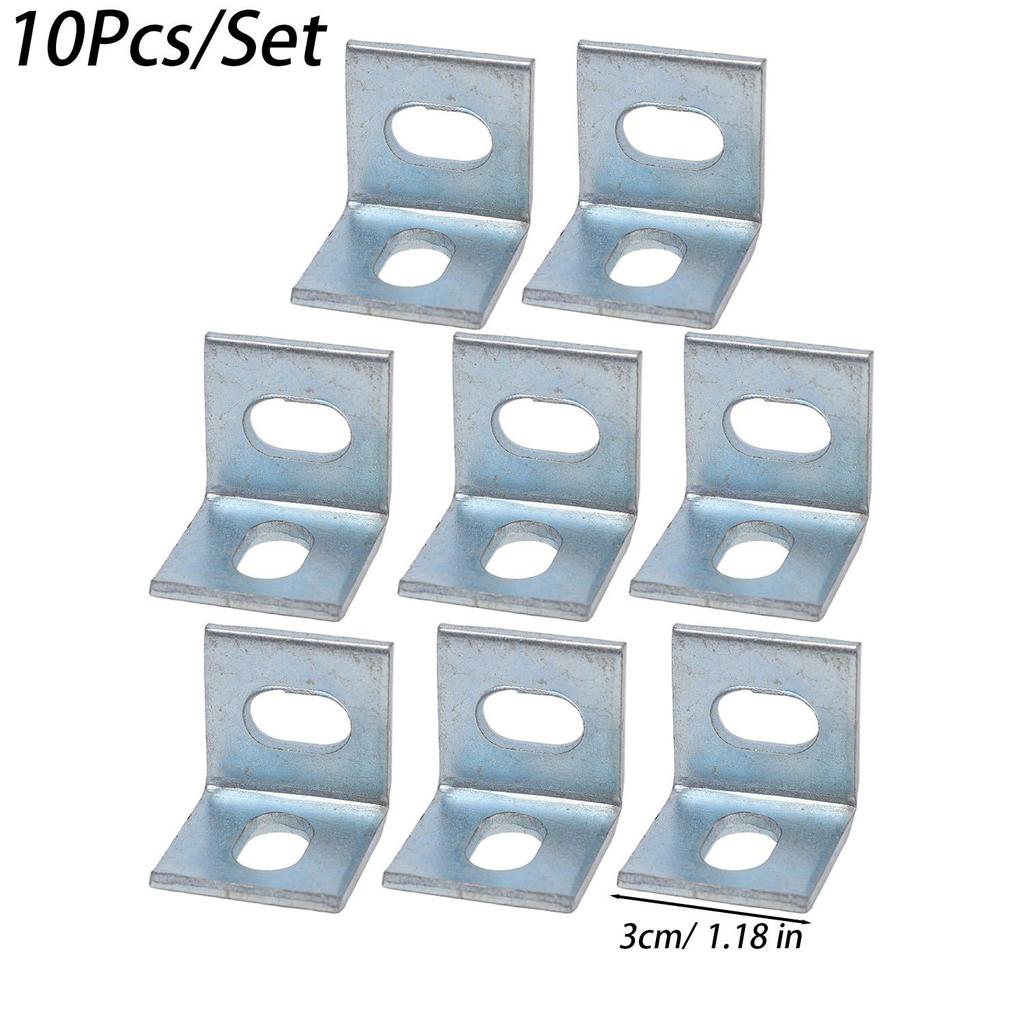 10/30pcs Universal Alloy Corner Brackets 90 Degree Right Angle Bracket for Wood Furniture Cabinet Connect Fastener Accessories