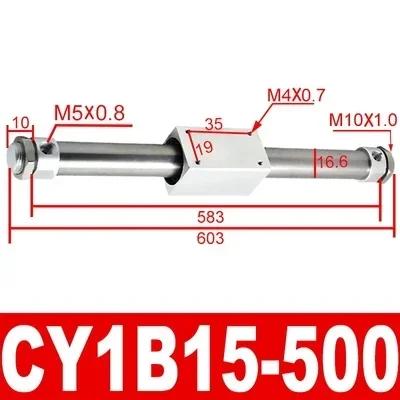 Rodless Cylinder CY1B Magnetically Coupled Rodless Cylinder CY1B10-100-150-200-250-300-400-500
