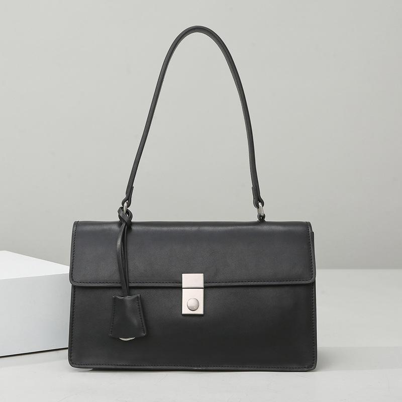 

Single Shoulder Bag, New Style Bag, Women s High-end Feel, Simple Underarm Bag, Fashionable Large Capacity Portable Commuting Bag чёрный
