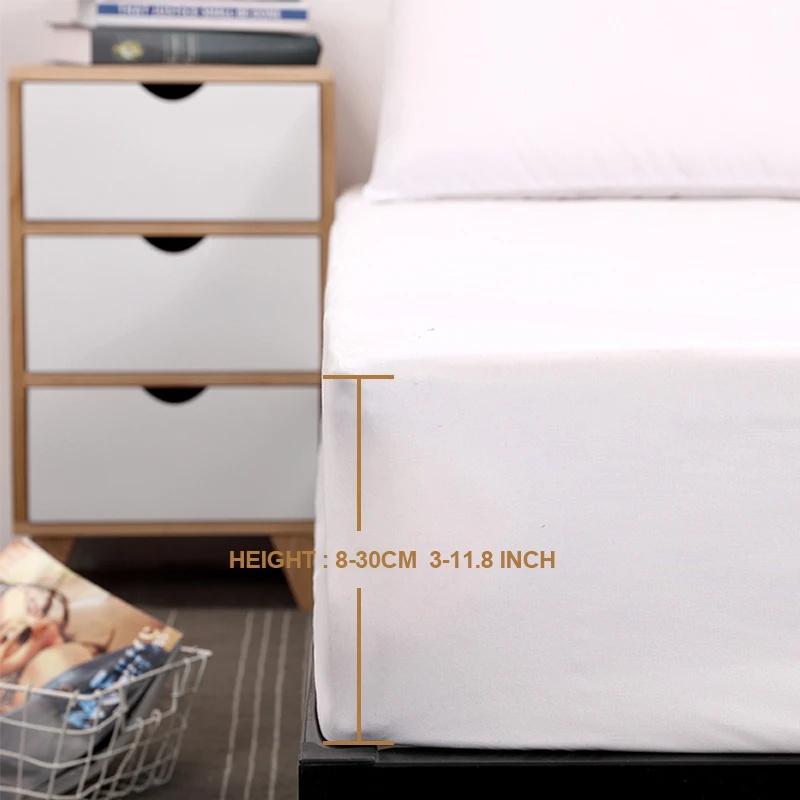 Elastisches Spannbettlaken Wasserdicht Paar Doppelbettlaken Bettwäsche Matratzenschoner Wasserdichter Matratzenschoner Bezug