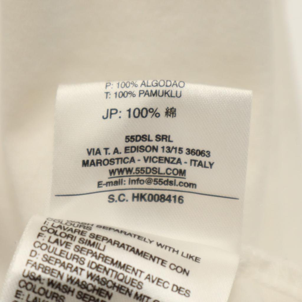 55DSL Short sleeve T-shirt L white Women Used