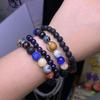 Trendy Cosmic Solar System Bracelet Eight Planets Bracelet Beaded Stretch Bracelet Couple Friends Handmade Jewelry Gift