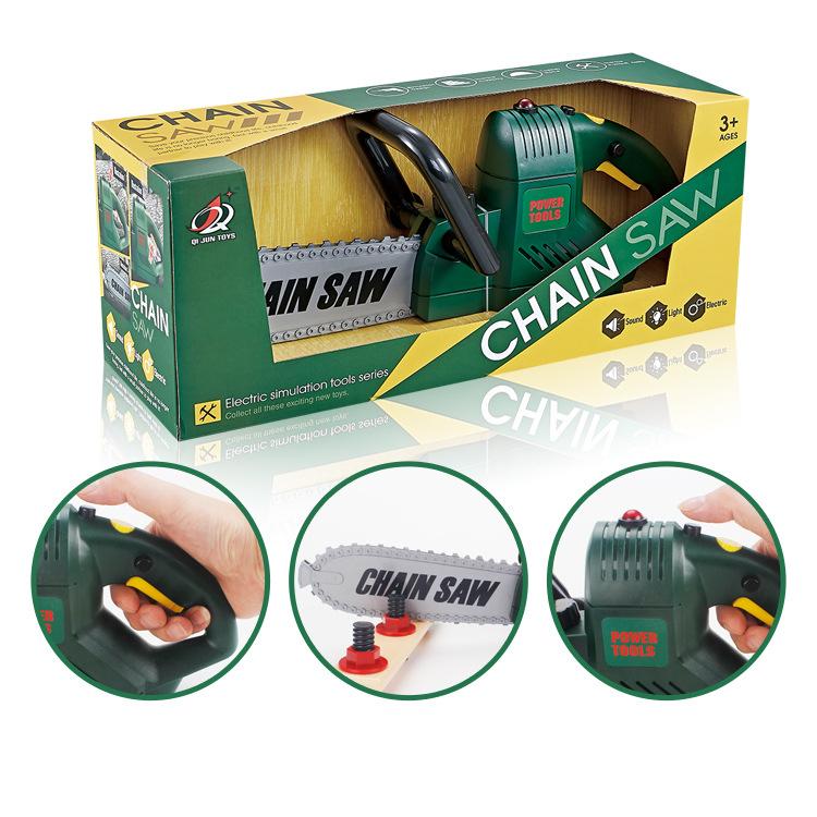 

Игровой домик DIY Моделирование Электрическая пила Инструмент для мальчиков Инструмент для обслуживания Детские развивающие игрушки жёлтый