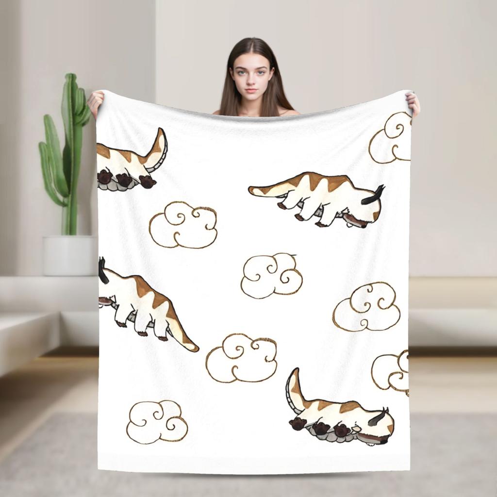 Avatar Der Letzte Airbender Flanelldecke Langlebige Überwurfdecke für Sofa Sessel Dekorative Modische Bettdecke Sofa Bettbezug