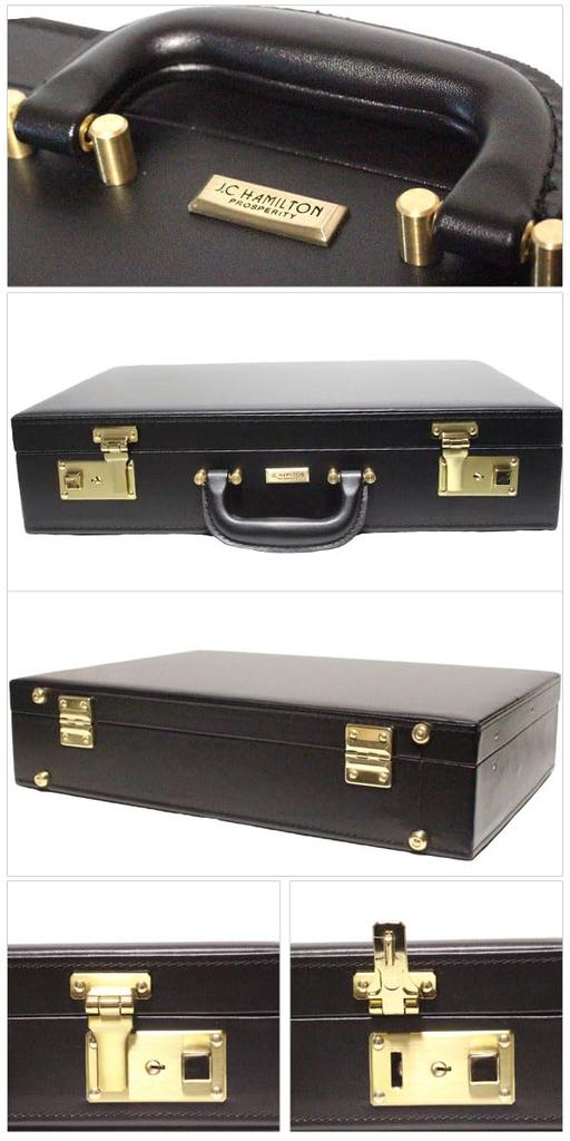 Schwarz, Hergestellt in Japan, Aktenkoffer, A3-kompatibel, Aktentasche, Handtasche, Leder, Hartschloss, Zahlenschloss, PC-Fach, Leicht, Herren, Schlank, Groß