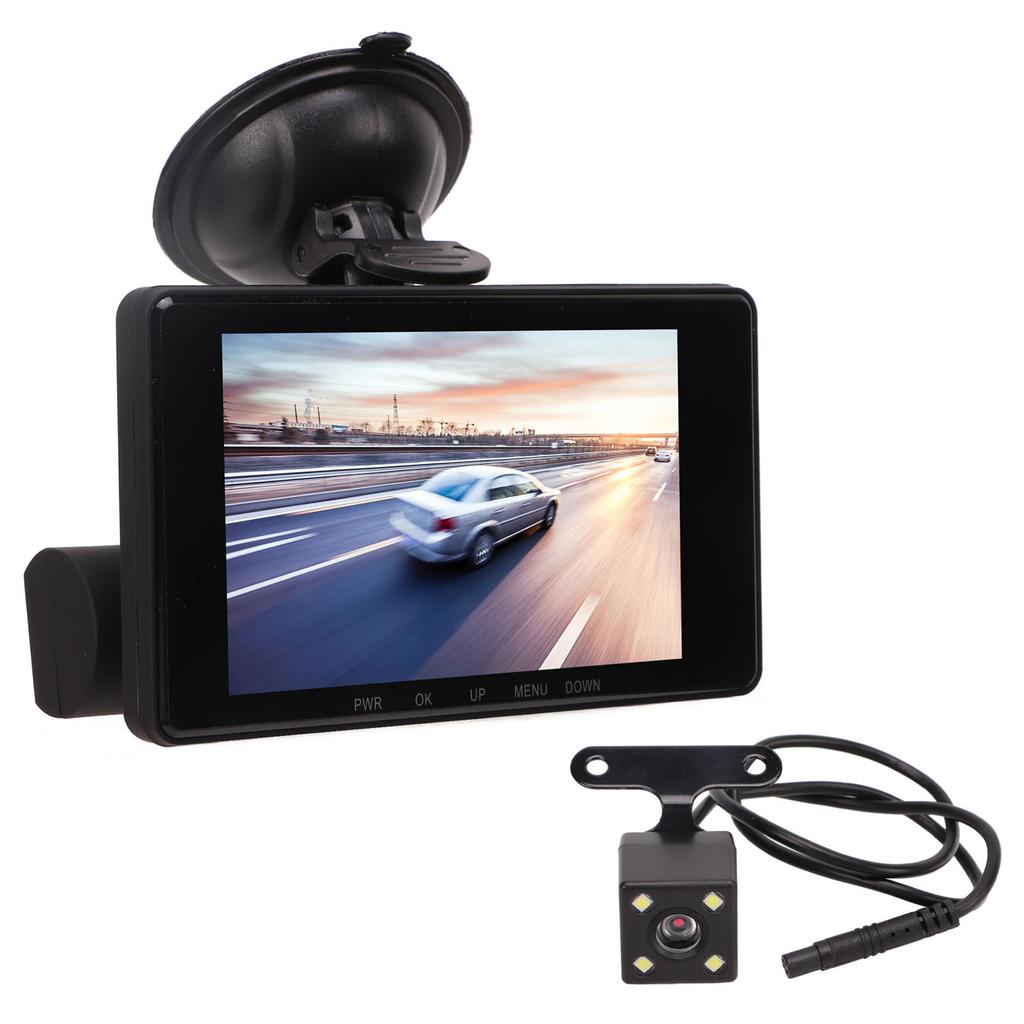 Car Dash Camera DVR 3 Camera Night Vision 4in Display Screen Car Recorder Driving Video Recorder