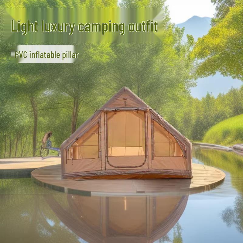 6.3 sqm Waterproof Foldable Inflatable Oxford Cloth Camping Tent