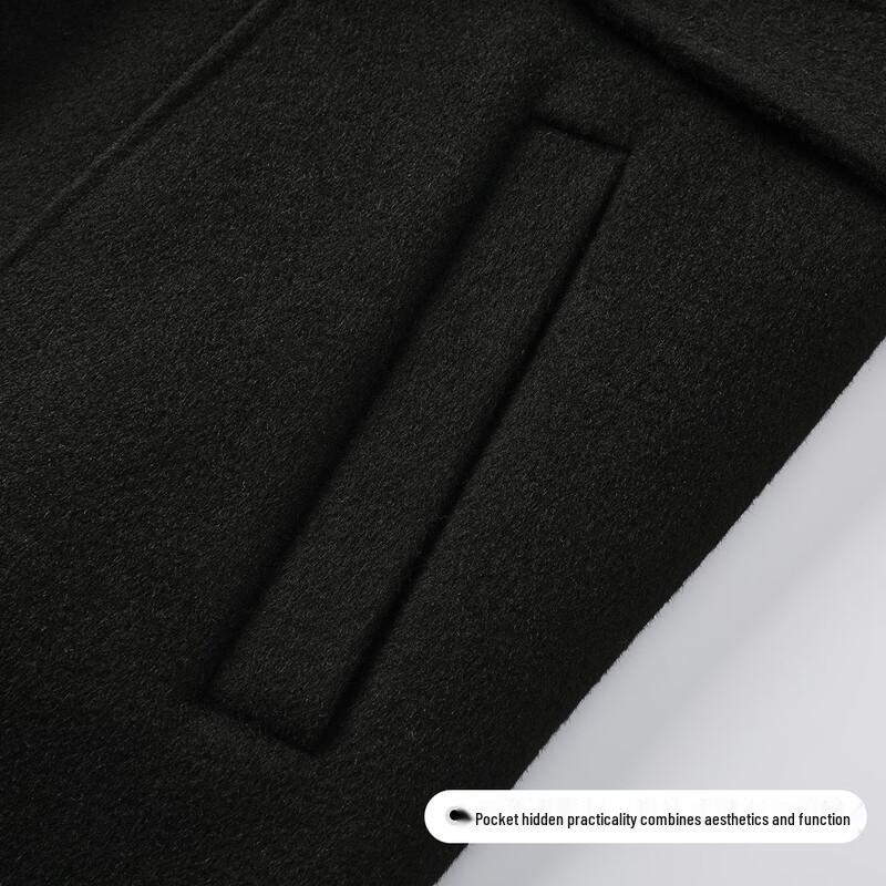 FivePlus Women's Mid-Length Wool Blend Lapel Coat