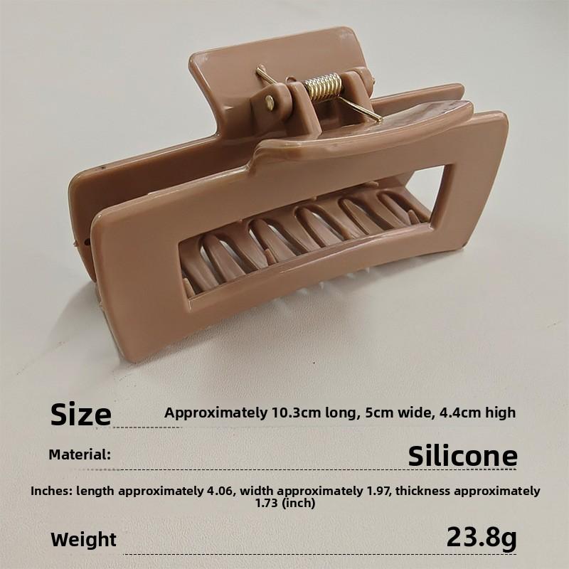 Soft Silicone Shark Clip, Safe and Non-irritating To The Head, New Large-sized Back of The Head Hair Bun for Women