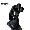 Decorazione Coppia che Balla Statuetta Ballerina che si Abbraccia Stampata in 3D, Scultura Statua Astratta Minimalista, Ornamento per Casa, Ufficio, Soggiorno
