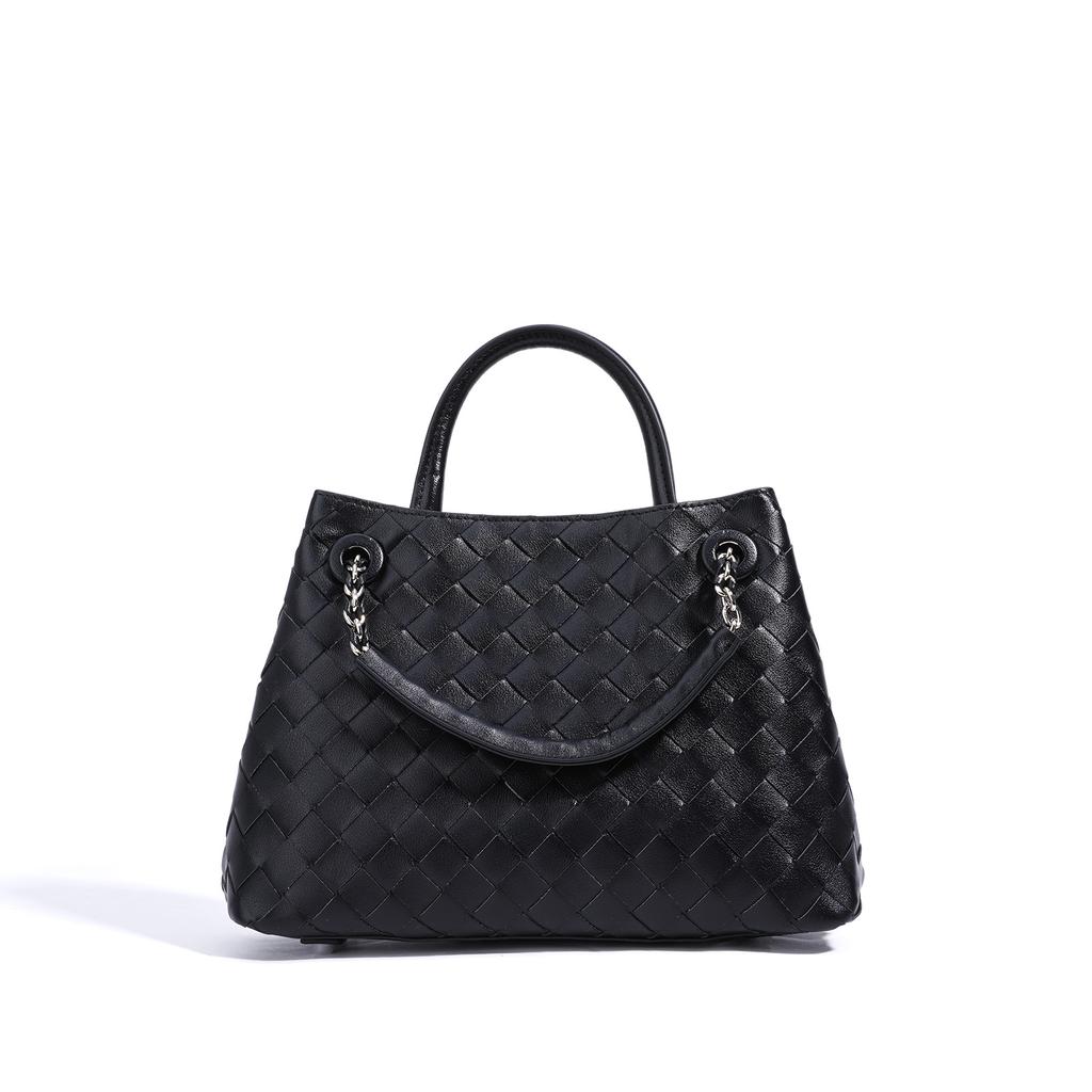 New Shoulder Bag Woven Bag Portable Large Capacity Leather Women's Bag Tote Bag