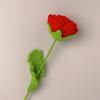 1PC Knitted Flower Rose Fake Flowers Bouquet Wedding Party Decoration Hand Knitting Crochet Woven Artificial Flower Table Decor