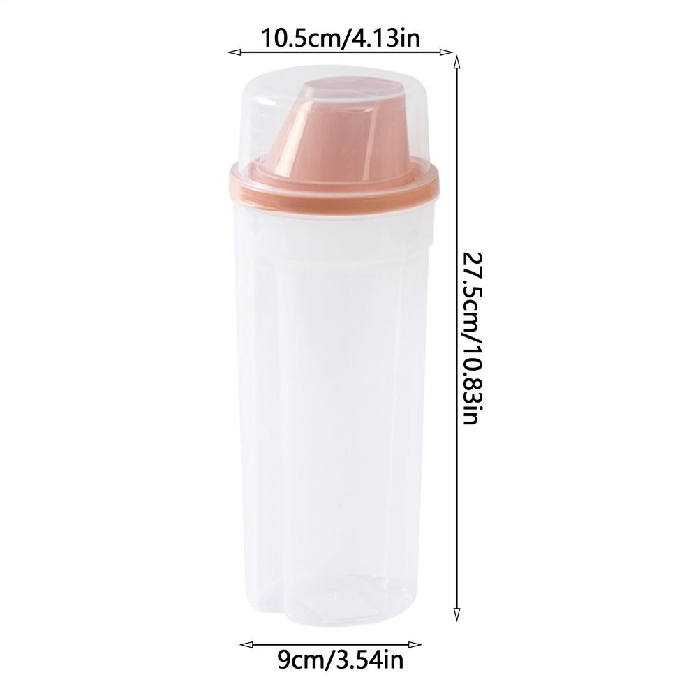 Pet Food Organizer 2x Multifunctional Kitten Food Container With Pour Spout 1500ml Pet Supplies Storage Bins For Domestic розовый