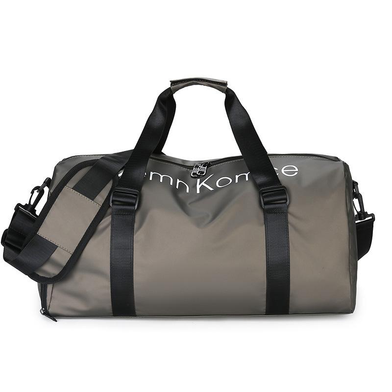 Einfache Tasche für Kurzreisen Buchstabe Tragbare Sport-Fitness-Tasche mit großem Fassungsvermögen Separates Schuhfach Gepäckaufbewahrungstasche für Geschäftsreisen