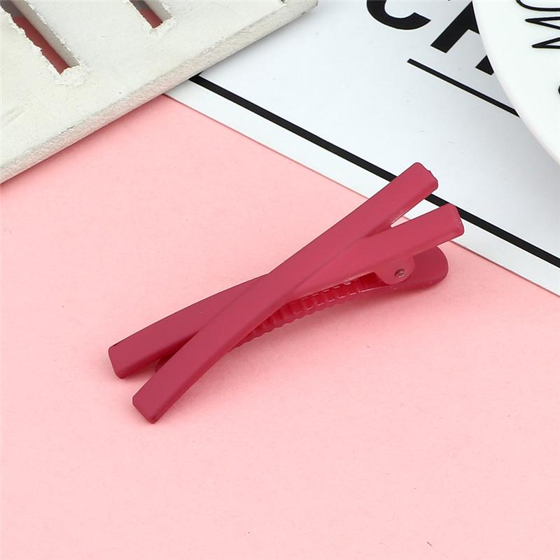 10PCS/Set Solid Color X Shape Hair Clips Basic Style Colorful Lovely Hairpins for Girls Children Hair Accessories Matte Barrette