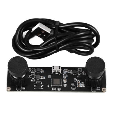 4MP USB-Kameramodul 1080P 3D VR Entfernungsmessung Synchronisierte Dual-Objektiv USB-Kameraplatine 72 Grad