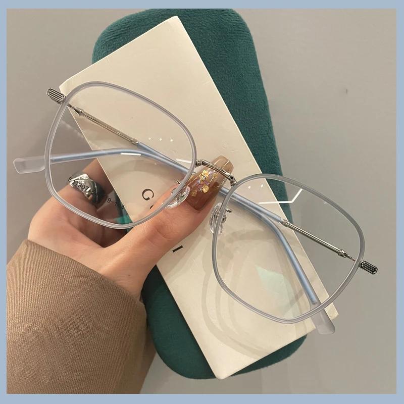 Fashion Trend Minus Diopter Myopia Glasses for Women Men Retro Square Frame Near-sighted Prescription Eyewear Diopter 0 TO -4.0