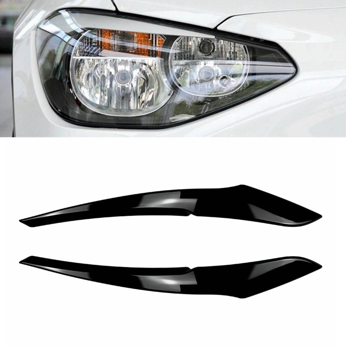 Для BMW F20 F21 1 серии 118i 120d 120i M135i Pre-Lci Evil фары для бровей век ABS глянцевый черный/углеродный вид 3D наклейки Gloss Black