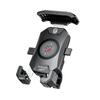 15W Wireless Charger Motorcycle Phone Holder USB QC2.0/3.0 Cell Phone Holder Motorbike Phone Support for Electric Bike Motorbike