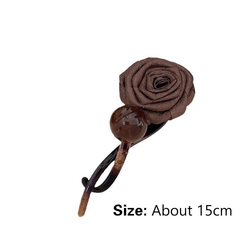 Vintage Dried Rose Hairpins For Women Ponytail Twist Hair Clips  Shark Clip Barrettes Hair Accessories