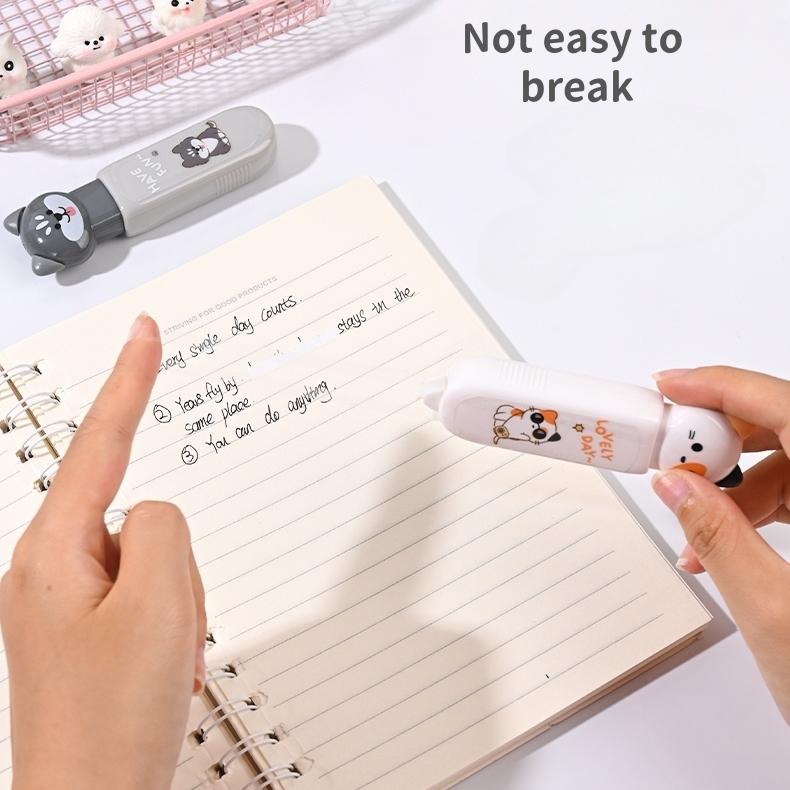1/4pcs Lovely Cat Correction Tape Cute Cartoon Kitty Press Function Correcting Tapes Office School