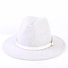 Popular European and American high-end wool top hat, men's and women's fashion versatile elegant top hat jazz hat
