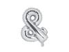 Balon Foliowy Litera "&" Srebrny 35 Cm